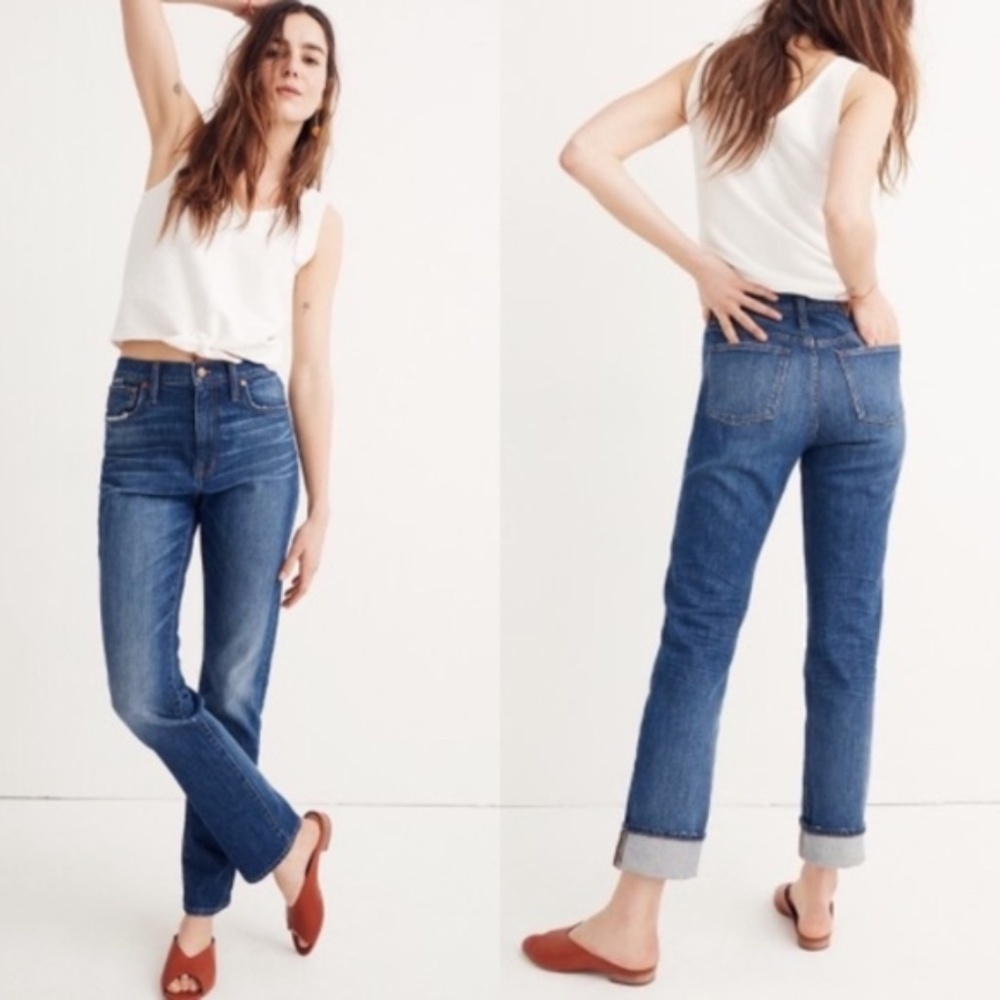 Madewell High-Rise Slim Boy Jeans in size 26
